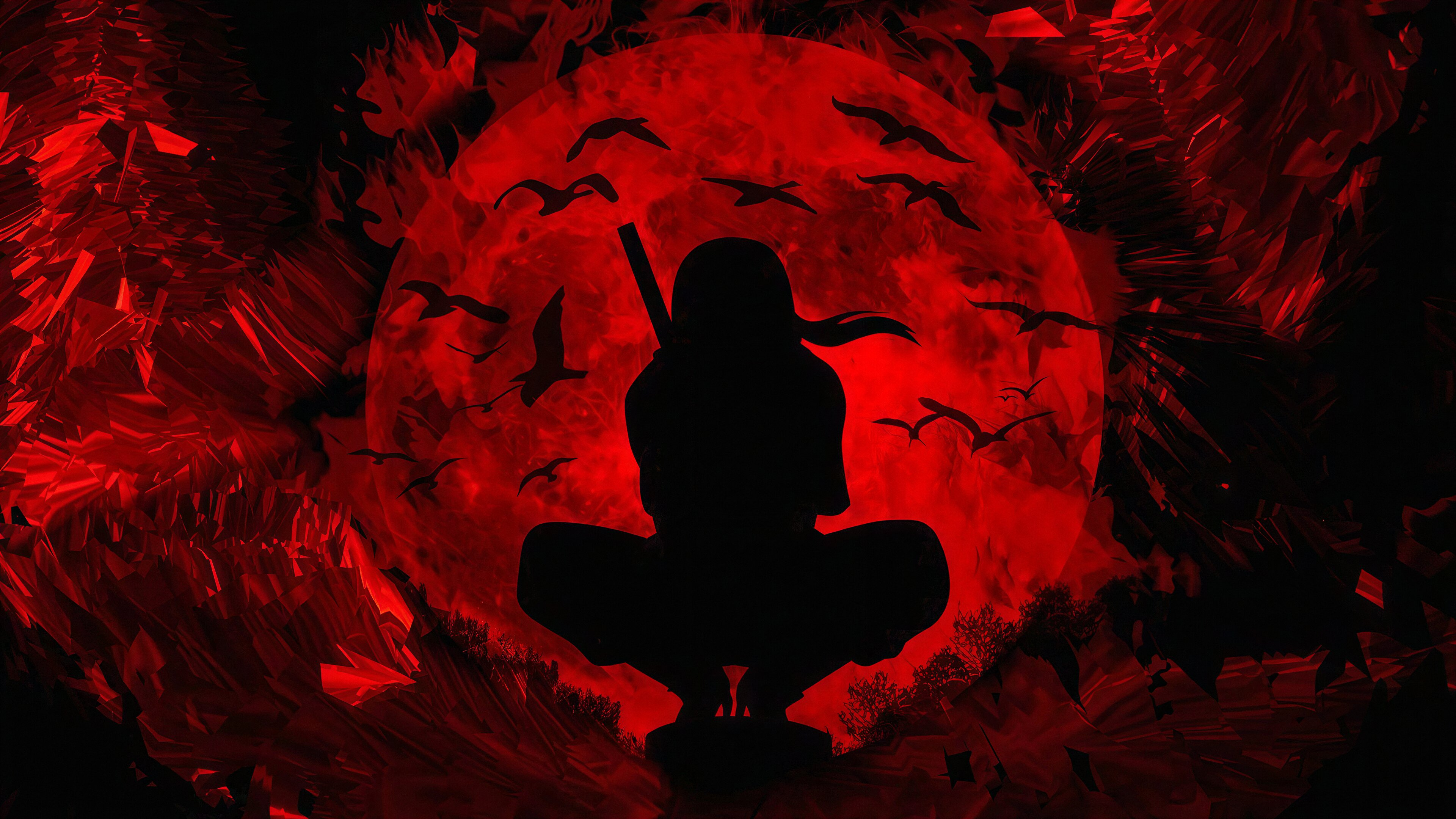 Itachi Uchiha in the dark